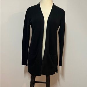Old Navy Women's Classic Black Open Front 2-Pocket Long Sleeve Cardigan